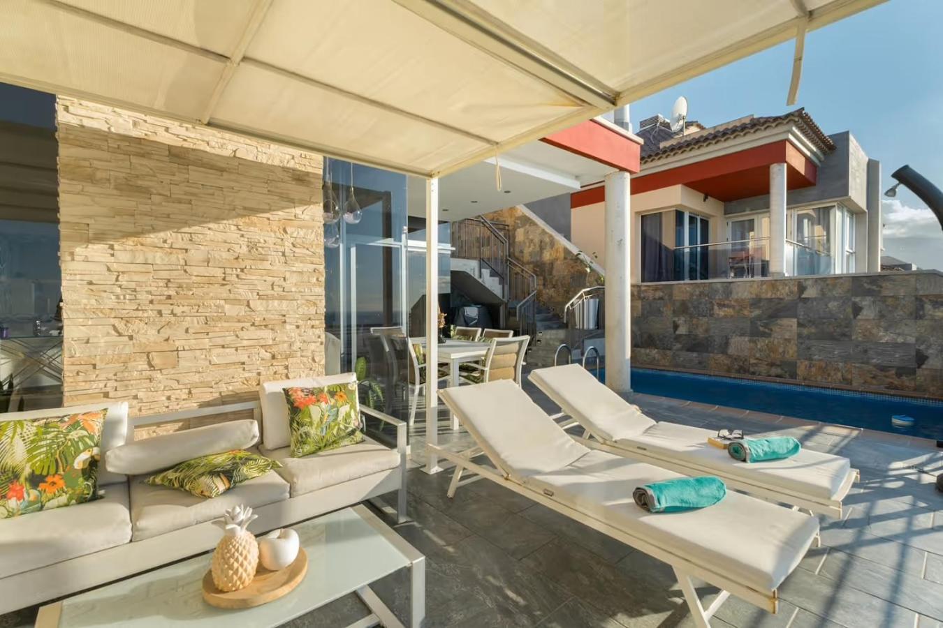 Villa Golden Horizon Con Piscina Privada Climatizada Santa Úrsula Eksteriør billede