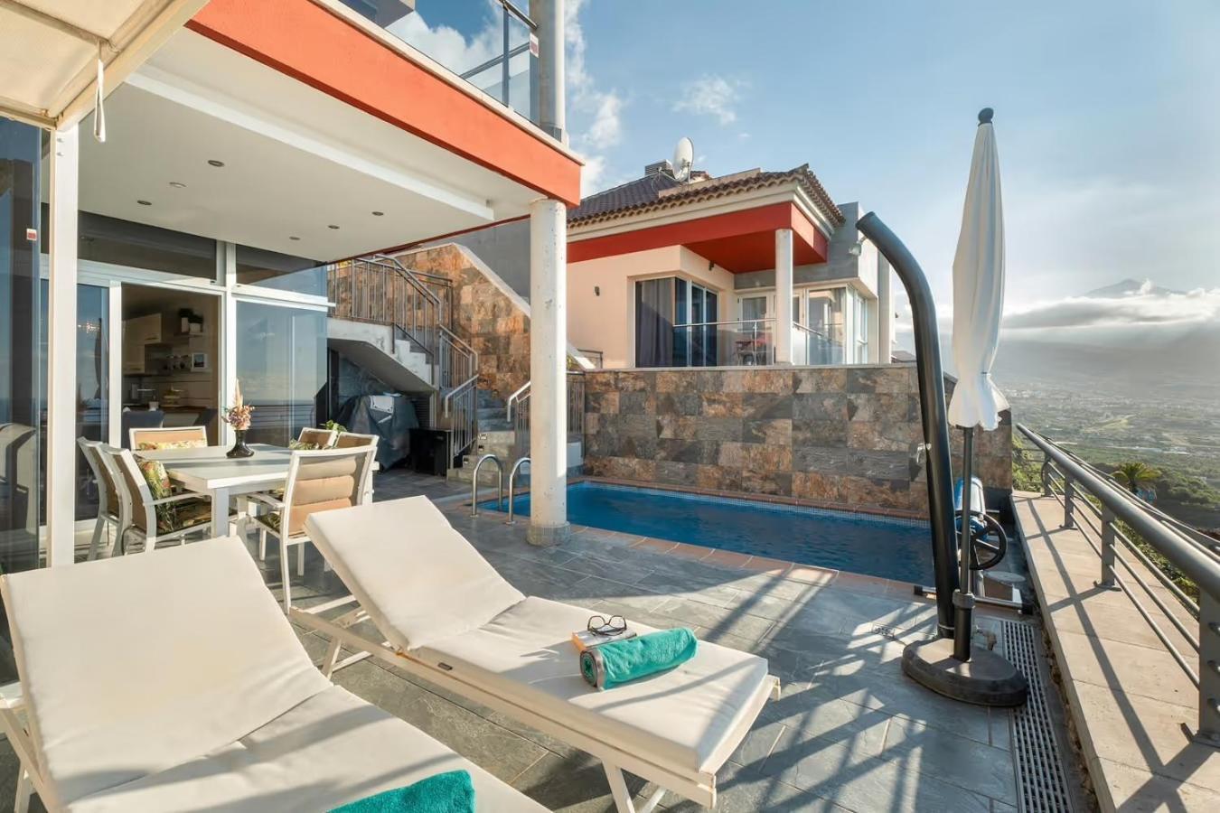Villa Golden Horizon Con Piscina Privada Climatizada Santa Úrsula Eksteriør billede