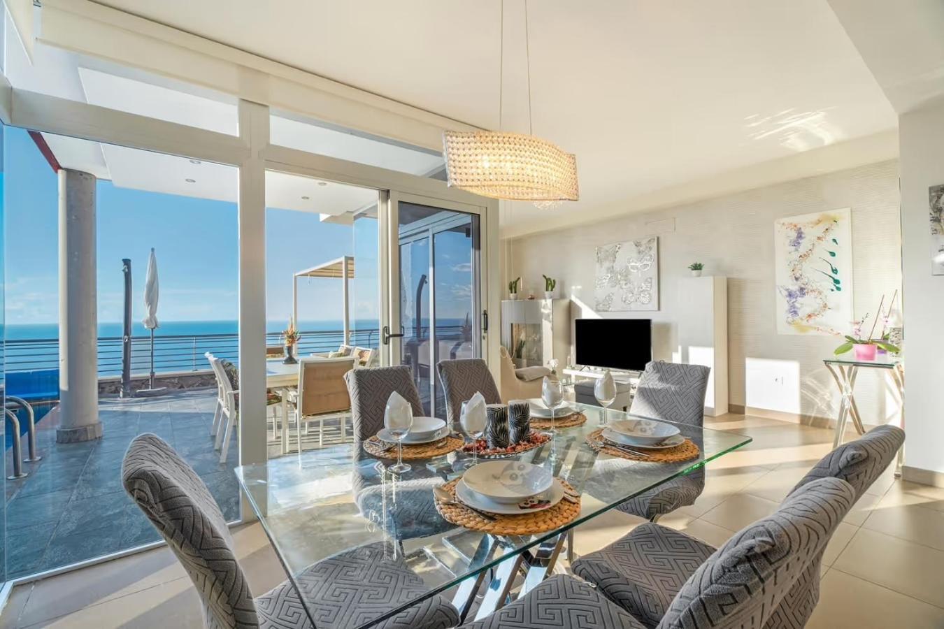 Villa Golden Horizon Con Piscina Privada Climatizada Santa Úrsula Eksteriør billede